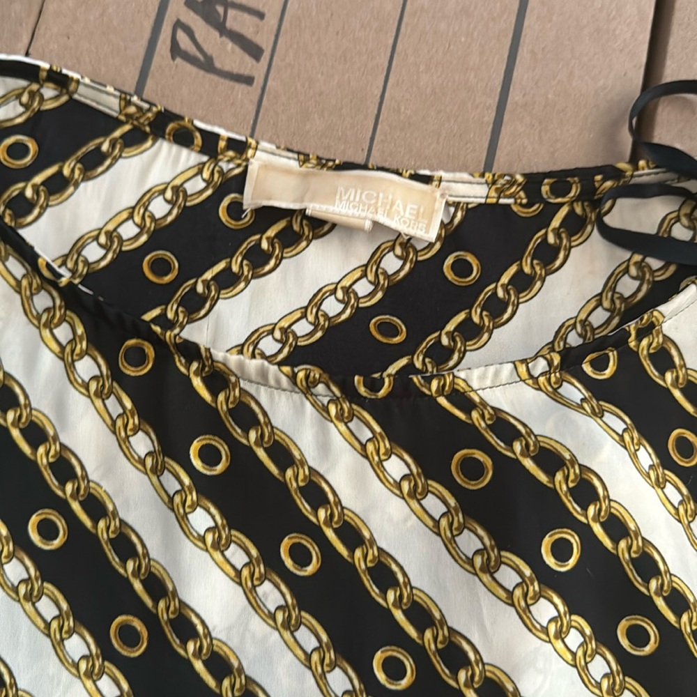 Michael Kors side tie blouse